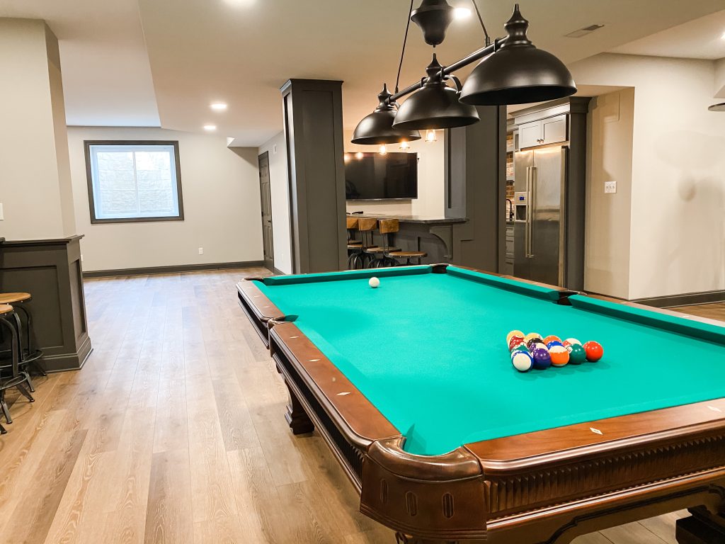 basement pool room